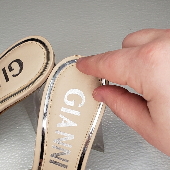 Gianni Bini NWOT Caylor Clear Square Toe Sandals - Picture 5 of 6